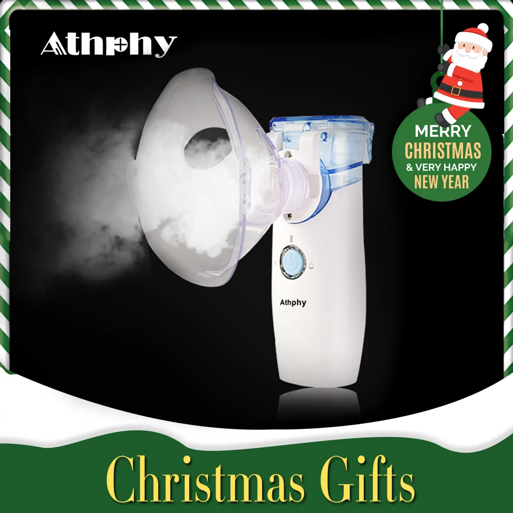 

Athphy Ultrasonic Nebulizer Inhaler Baby Children Adult Portable Mini Atomizer Respirator Humidifier Silent Health Care Handheld