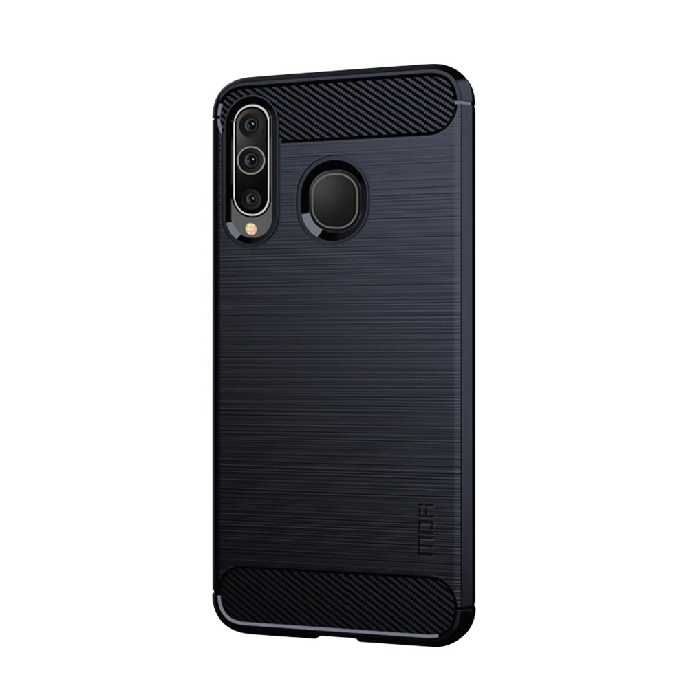 MOFi For Samsung Galaxy A60 Case Luxury Carbon Fiber Anti-drop TPU Soft Cover Cases For Samsung Galaxy A60 Back Cover