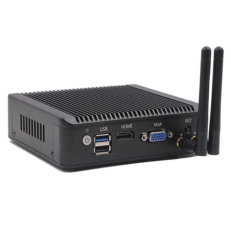 Piesia baytrail j1900 Мини pc четыре ядра 4 порта lan с 2 портами (стандарт DC VGA Дисплей порт
