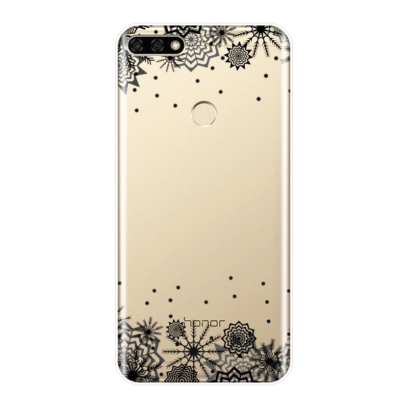 Мягкий силиконовый чехол для телефона Huawei Honor 7 8 9 10 Lite кружевной накладка 8X MAX 7S 7X 7A