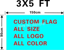 Custom flag 150X90cm 3x5FT 120g 100D Polyester all logos all colors all sizes royal flag