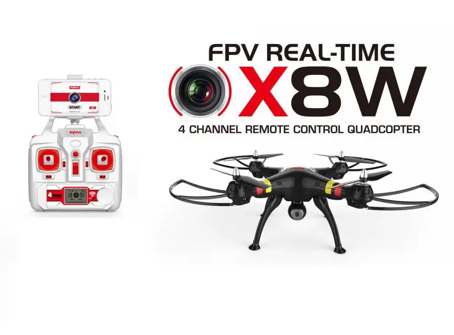 Syma X8W FPV WiFi Real Time 2 4G 4ch 6 Axis with 2MP font b RC