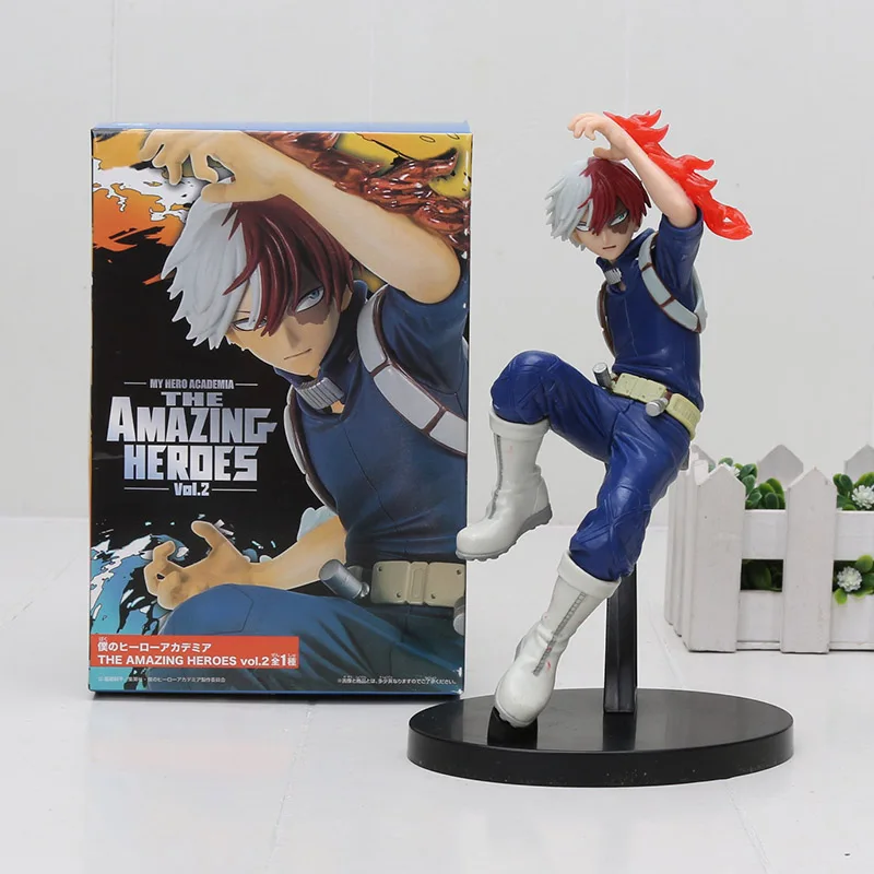 My Hero Academy The Amazing Heroes Figure Vol1. Smack Midoriya izku Katsuki Boku no Hero Academy модель фигурные игрушки 16 см - Цвет: Shoto new box