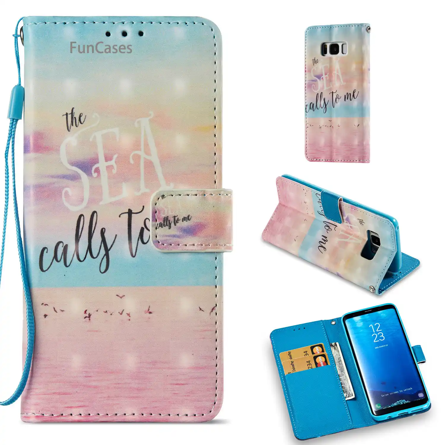 Cute Text Flip Phone Case Sfor Cellular Samsung S8 Soft Tpu Back Cover Capa Unicorn Wallet Case For Samsung Galaxy S8 Protector Flip Cases Aliexpress