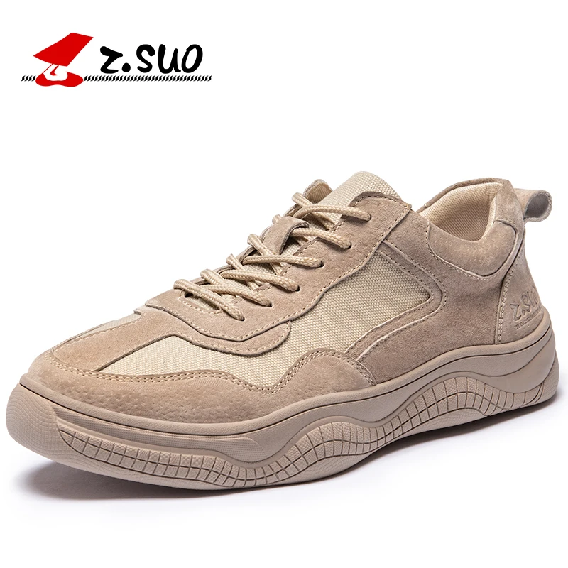 

2019 Solid Spring Brown Mesh Men Casual Shoes Comfortable High Quality Lace Up Height Increasing 4CM Men Shoes Size 38-44 ZS708