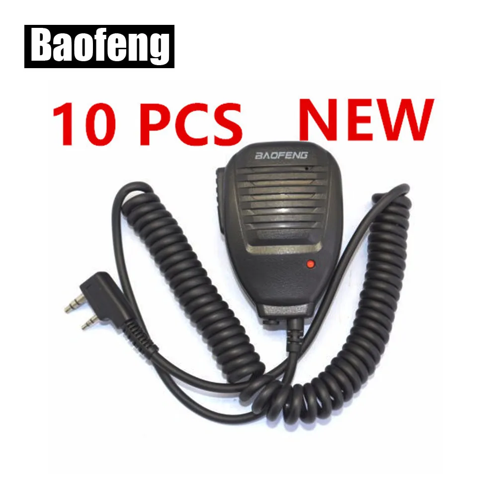 10 шт. BAOFENG динамик микрофон для Ham двухстороннее радио Walkie Talkie UV5R GT3 888s | Мобильные