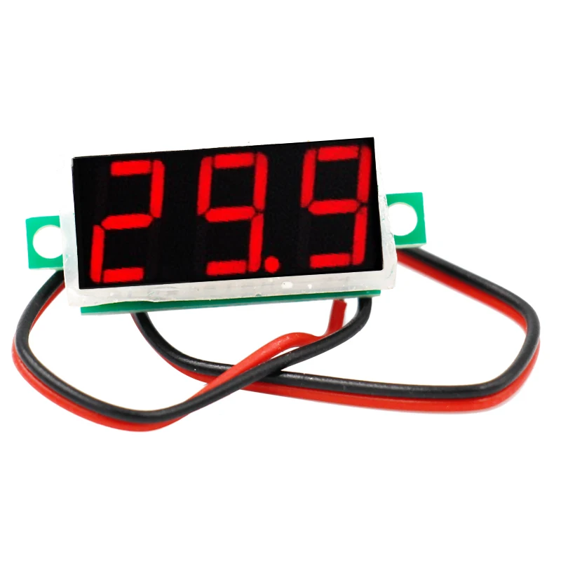 

mini dc voltmeter 0.28 Inch DC2.4V-30V lcd digital panel meter Voltage Electrical Tester 20%off