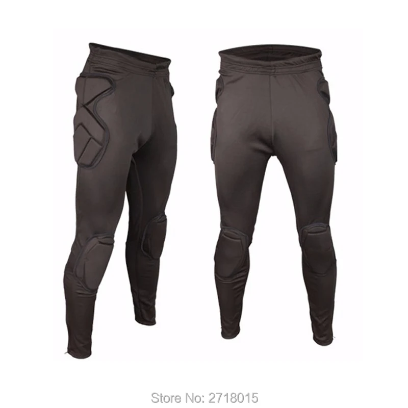 2017 Men Soccer Goalkeeper Pants Shorts Sponge Protection Slim Skinny Training Football Goal Keeper Goalie Clothing Sweatpants1
