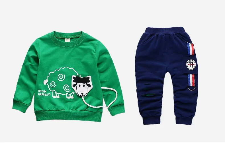 Toddler Girl Fall Outfits 2018 Spring Autumn Baby Boys Clothes Sheep Tops Pants Children Clothing Set Kids Sports Suit For Girls (3)