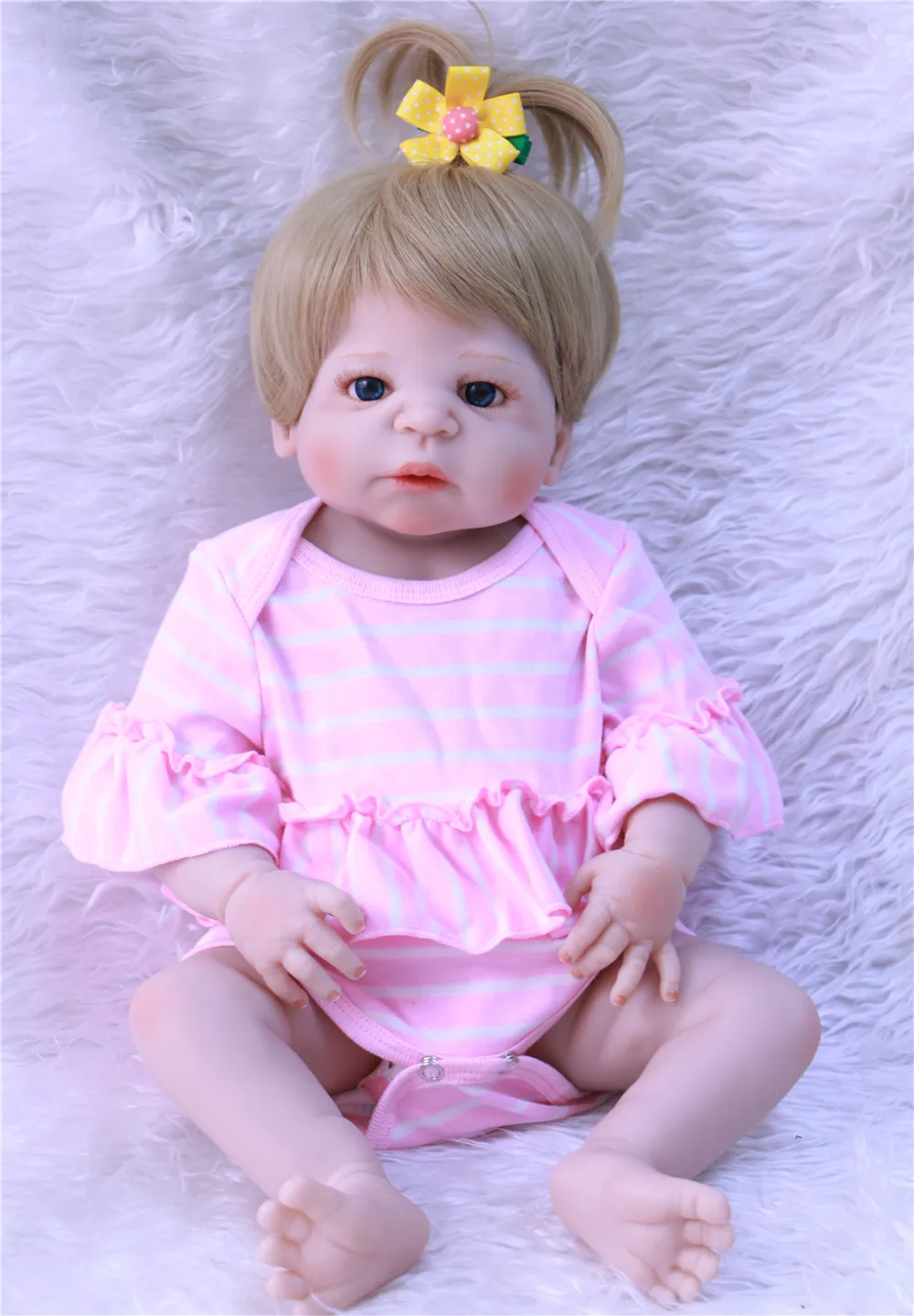 NPK 23 &quotвсего тела силикона Reborn Baby принцесса кукла игрушка купаться играть дома