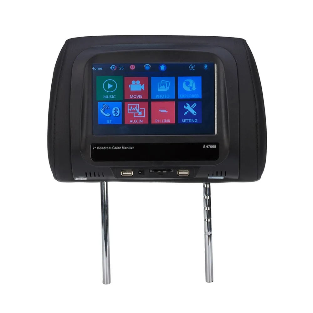 7" TFT LED Screen Car Headrest Monitor MP5 Player Car Rearview Monitor in Car Monitors from