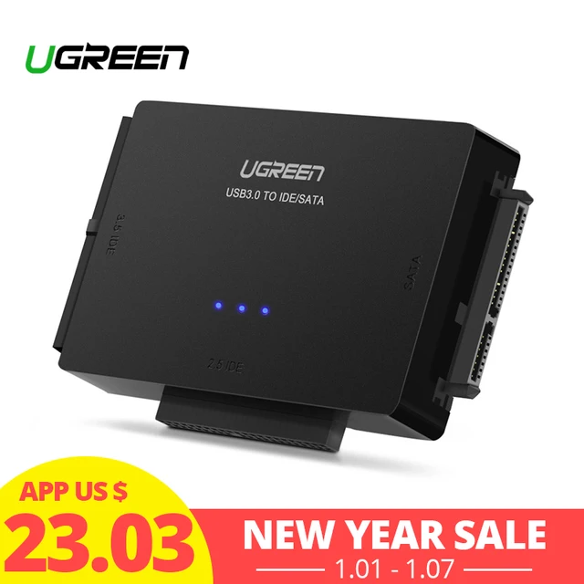 Best Price Ugreen SATA to USB IDE Adapter USB 3.0 2.0 Sata 3 Cable for 2.5 3.5 Hard Disk Drive HDD SSD USB Converter IDE SATA Adapter Best Price Ugreen SATA to USB IDE Adapter USB 3.0 2.0 Sata 3 Cable for 2.5 3.5 Hard Disk Drive HDD SSD USB Converter IDE SATA Adapter