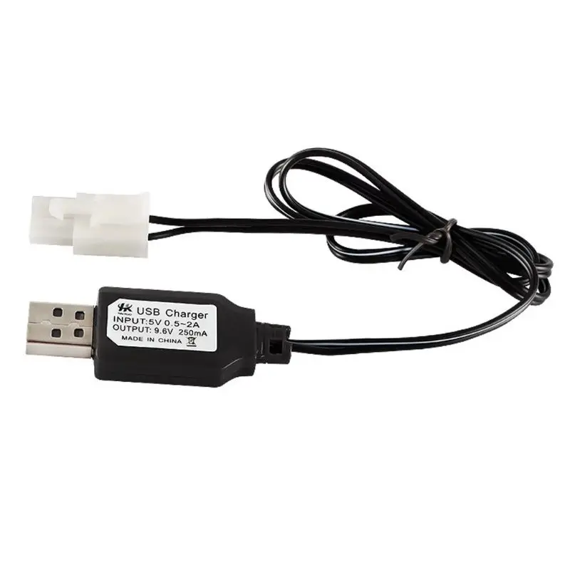 3c зарядный кабель батарея USB зарядное устройство Ni-Cd Ni-MH батареи пакет KET-2P штекер Адаптер 9,6 в 250мА выход игрушки автомобиль