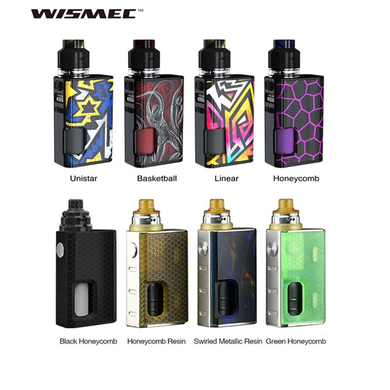 

Original WISMEC Luxotic Squonker Kit VS Luxotic Surface KIT W/ Tobhino BF RDA & 7.5ml Bottle 100W Output Vape Kit No Battery