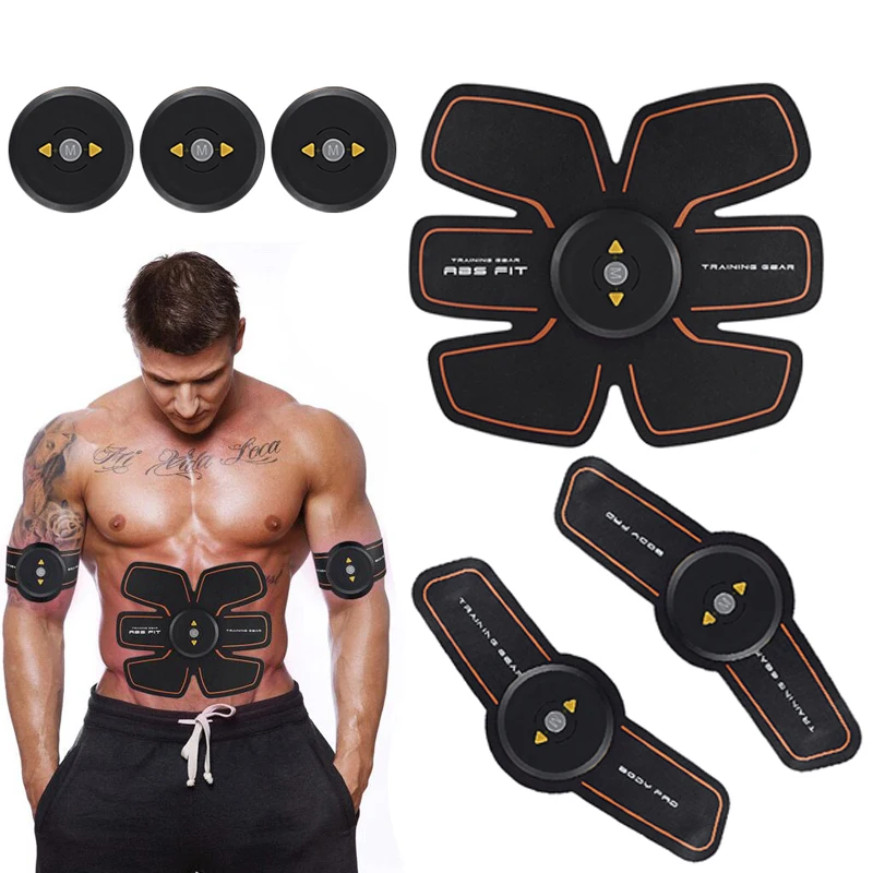 

Rechargable Wireless EMS Electric Abdominal Arm Muscles Stimulator Exerciser Intensive Training Fitness Massager Device