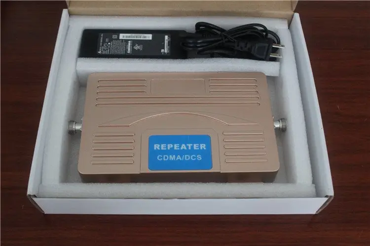 Dual band CDMA+DCS 70db 23db big power 2G 4G cell phone mobile phone repeater amplifier with LCD display