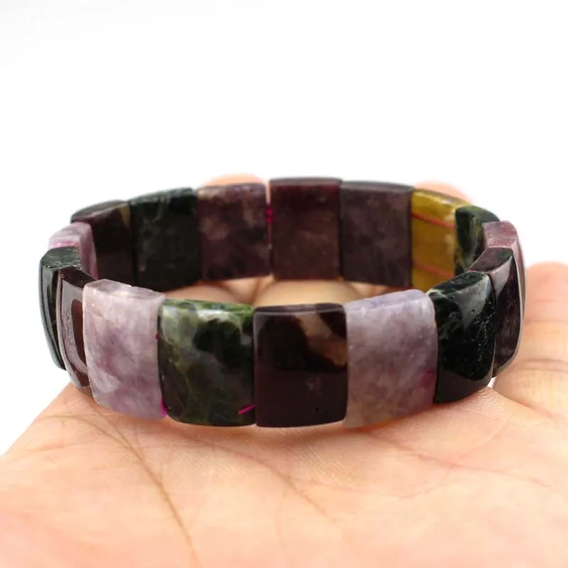 natural tourmaline stone beads bracelet natural energy stone bracelet DIY jewelry for woman wholesale !