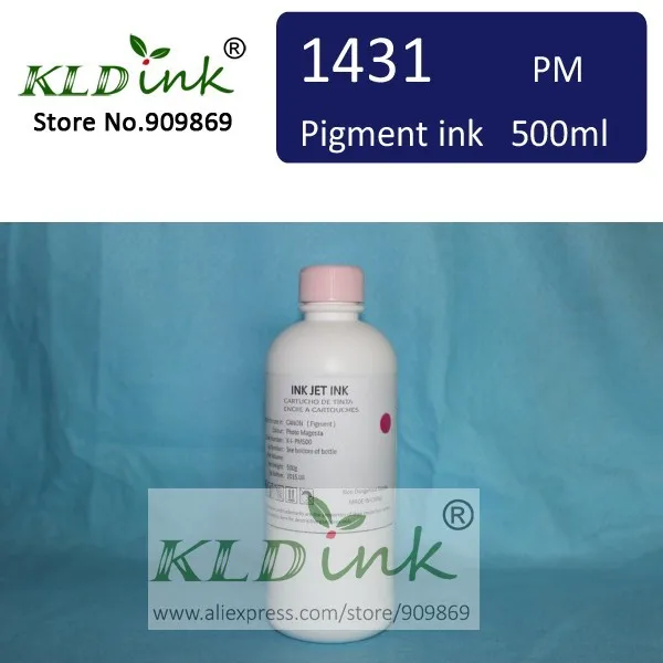 

[ KLD Ink ] 1PCS x 500ml Compatible BCI1431 BCI-1431PM PHOTO MAGENTA Pigment ink for W6200 W6400 Large Format Printer