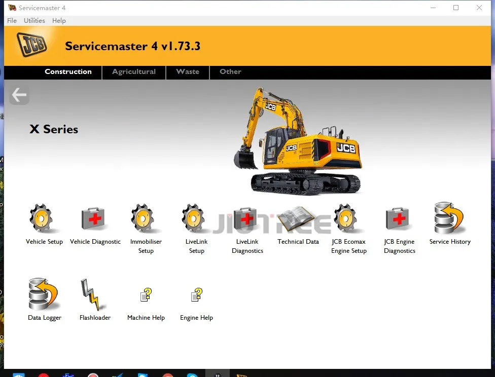 JIUTREE тяжелое оборудование для грузовика диагностический инструмент JCB v1.73.3