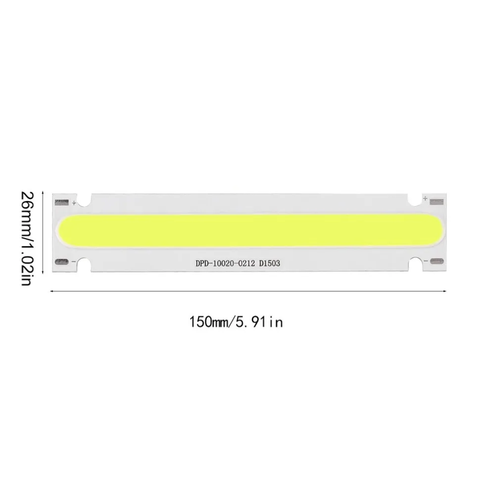 Светильник COB светильник-бар DIY светильник 12 В 5 Вт Светодиодный светильник 150x26 мм COB Светодиодный модуль теплый белый холодный белый цвета дополнительный комплект