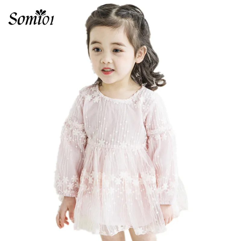 Baby Girl Dress Spring Autumn Dresses Girls Long Sleeve Gauze Princess