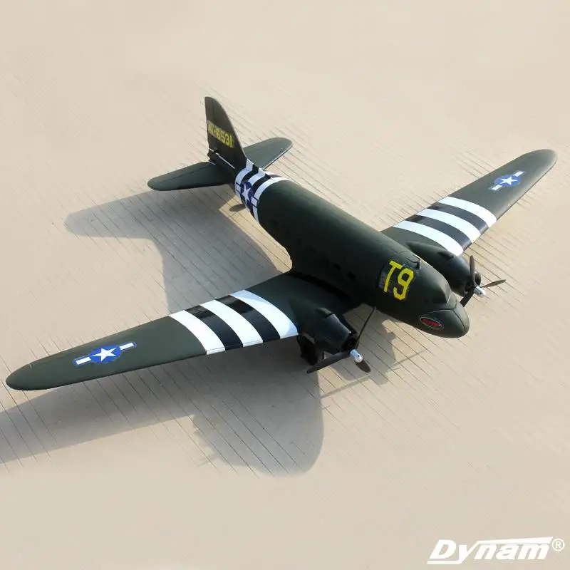 C47SKYBUS skytrain dynam 1,47 метров PNP EPO RC самолет - Цвет: PNP