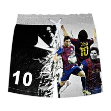 Детская пляжная одежда штаны для мальчиков детские спортивные шорты с героями мультфильмов для мальчиков свободные летние шорты для мальчиков с принтом футбольной звезды