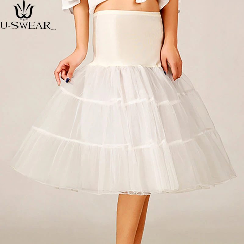 Vintage Women's 50s Petticoat Crinoline Tutu Underskirt Summer Women Princess Elastic Stretchy