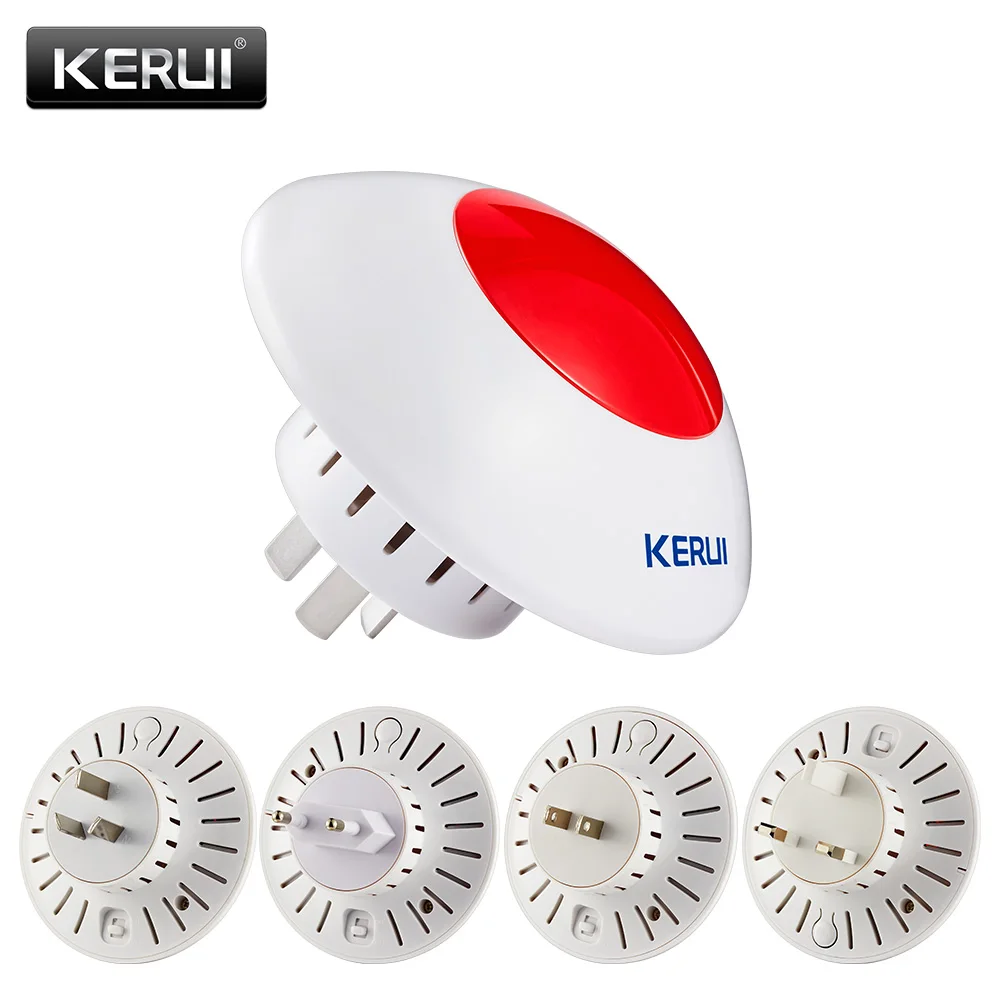 KERUI J009 Громкая домашняя сирена беспроводная мигающая красный светильник