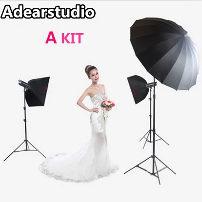 

Jinbei 600W Photo Studio Flash Light Softbox Lighting Kit with Softbox Unbrella for Video Shooting NO00DC
