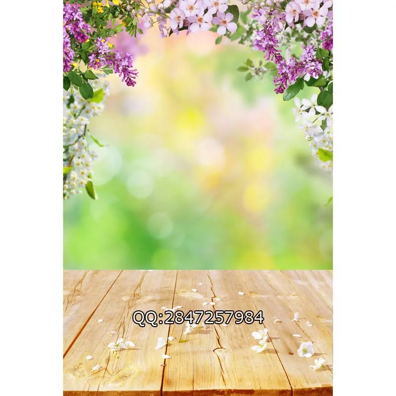

Vinyl Photography Background Spring Flowers Backdrops Digital Printing Background for Photo Studio F-2343