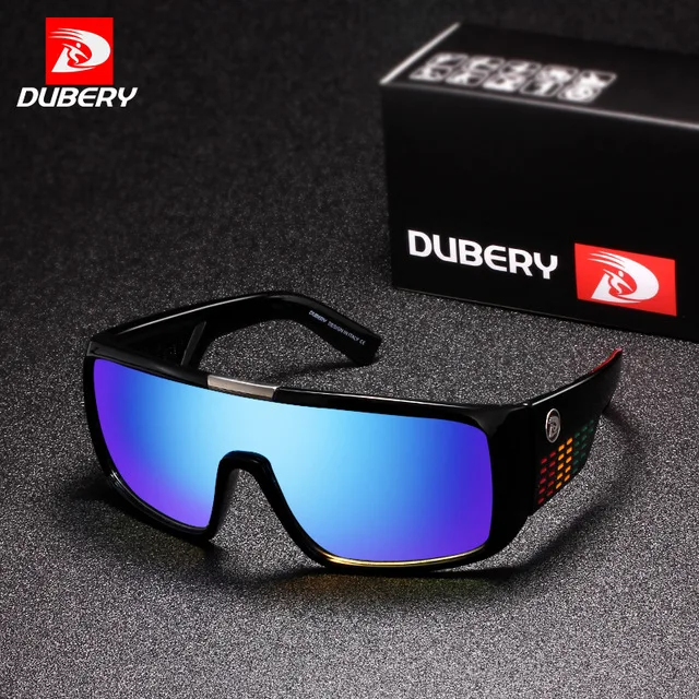 

DUBERY Sunglasses Men's Retro Male Goggle Colorful Sun Glasses For Men Fashion Brand Luxury Mirror Shades Oversized Oculos 2030
