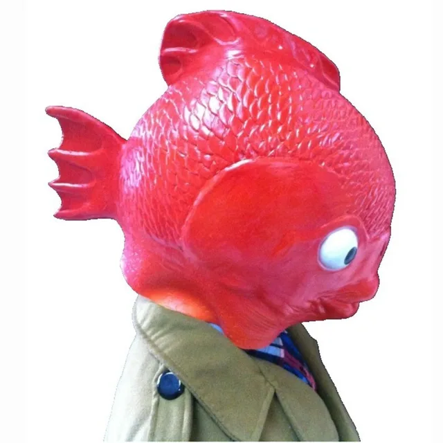 US $23.99  Cosplay Fish Masks Full Head Mask Halloween Party Prop