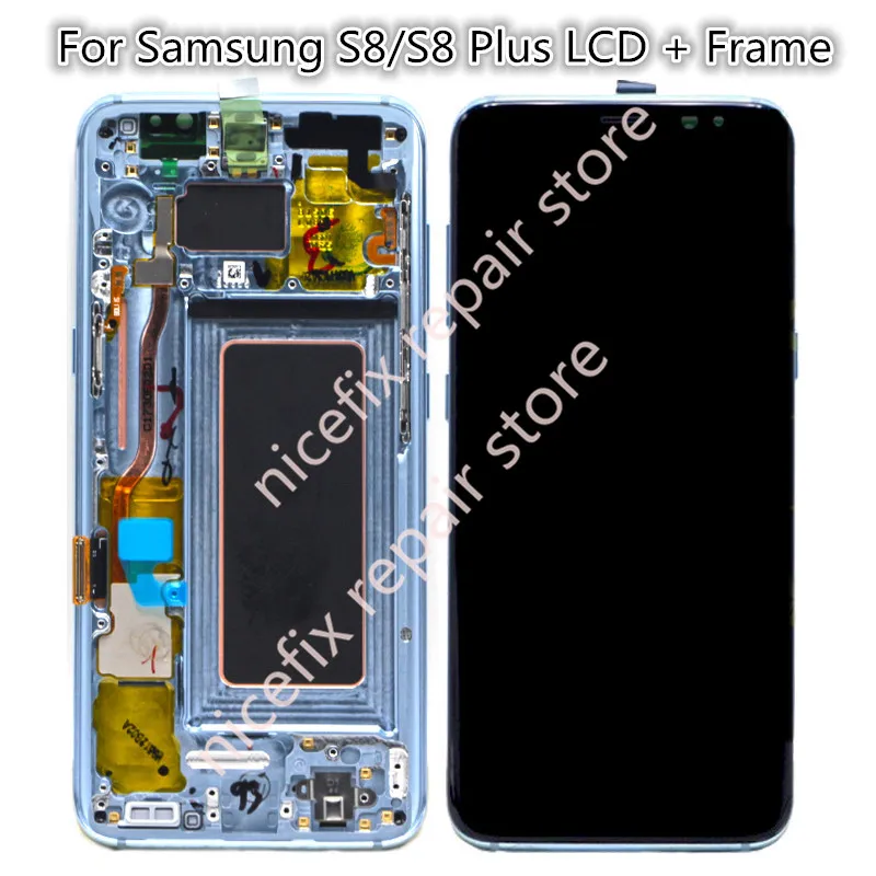 ЖК дисплей для SAMSUNG Galaxy S8 Plus s8 + G950 G950F G955 G955F сенсорный экран дигитайзер в сборе