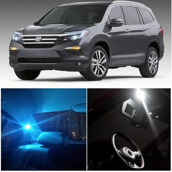 

WLJH 17pieces Super Bright Lamp Bulb Interior LED Light Package Kit Replacement Bulbs Compatible for 2009 - 2015 Honda Pilot