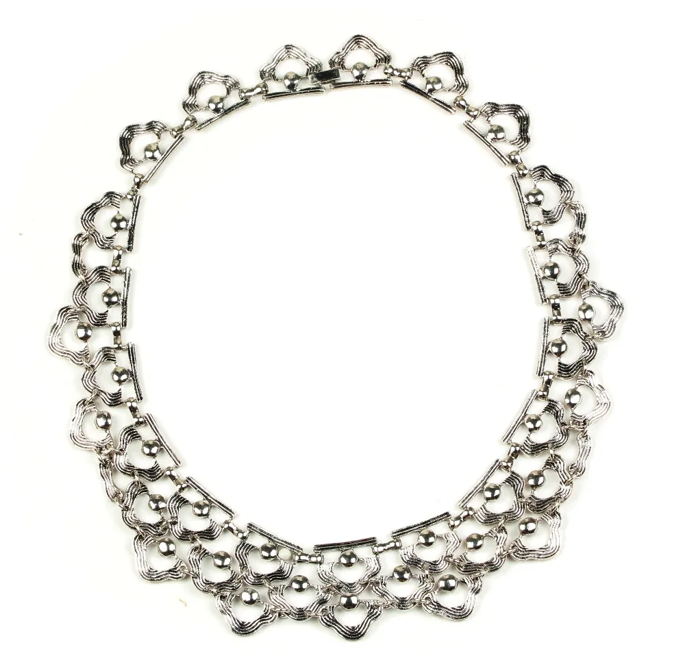 

Zamac necklace,silver necklace, women necklace
