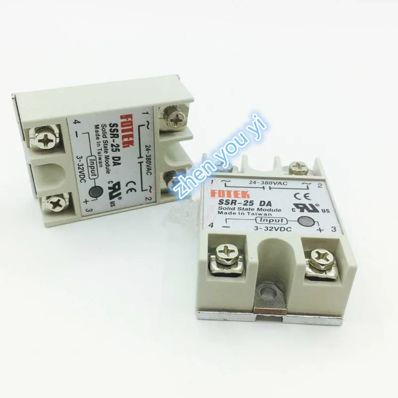 5PCS solid state relay SSR-25DA 25A 5-24VDC TO 24-380V AC SSR 25DA,6-20mA photo
