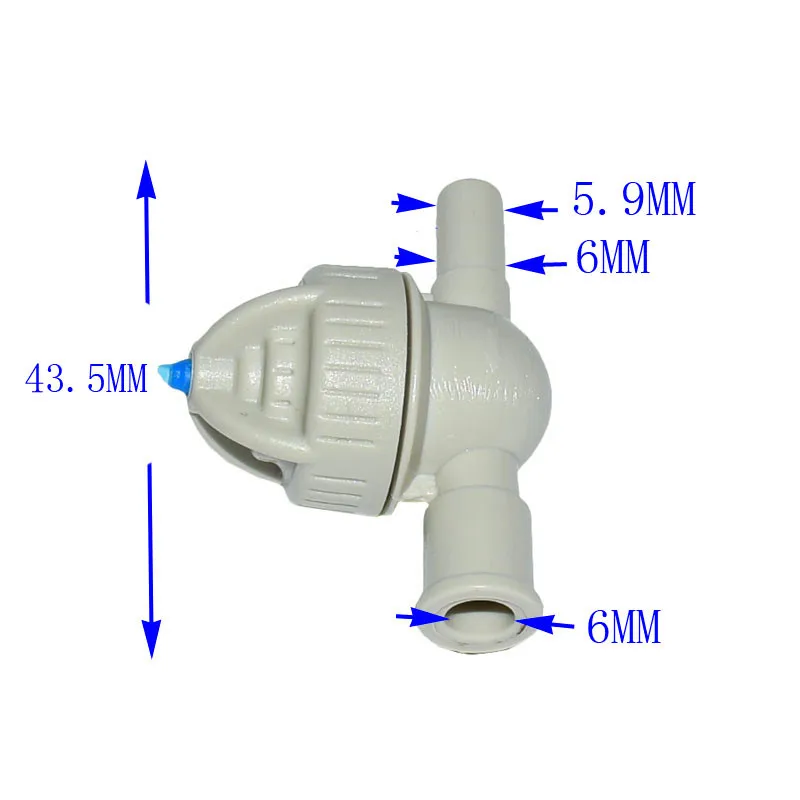 Теплица подвесной анти-капельный запотевающий клапан анти-капельный клапан крест туман сопла разъем для теплицы 50 шт - Цвет: 6mm