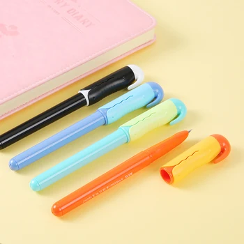 

0.35mm Cute Kawaii Plastic Calligraphy Fountain Pen with ink Set For Writing HAFP0666 free shipping