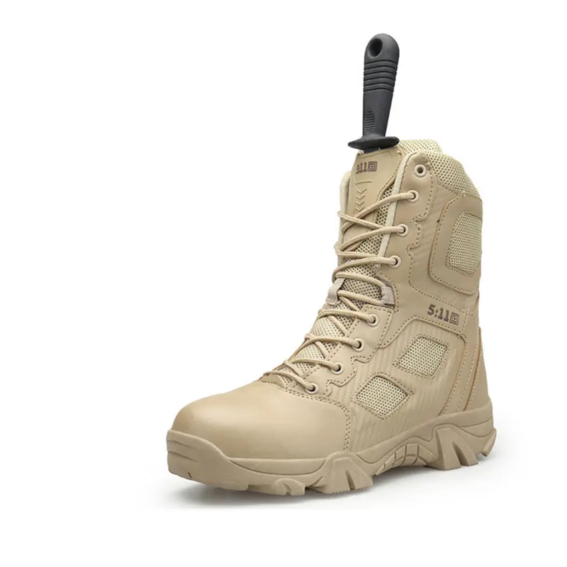 

Professional Men Outdoor Mountain Hiking Boots Men Lightweight Military Tactical Boots Male Trekking Combat Army Boots AA60616