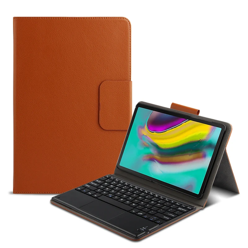 Keyboard Smart Case For Samsung galaxy Tab A 10.1 SM-T510 T515 Tablet PU Leather Bluetooth keyboard Protective Cover+film