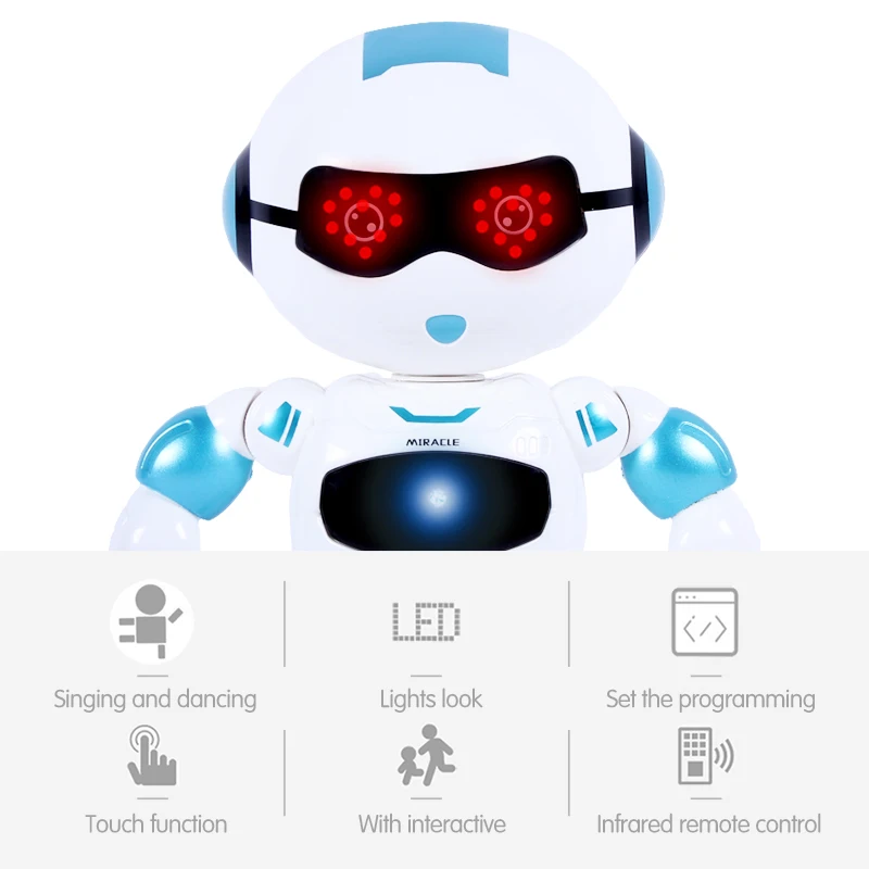 Toy for Boys Funny Head Touch Sensing Function Robot Dancing Singing Action Figure Control RC Robot Children Birthday Gifts Toy for Boys Funny Head Touch Sensing Function Robot Dancing Singing Action Figure Control RC Robot Children Birthday Gifts