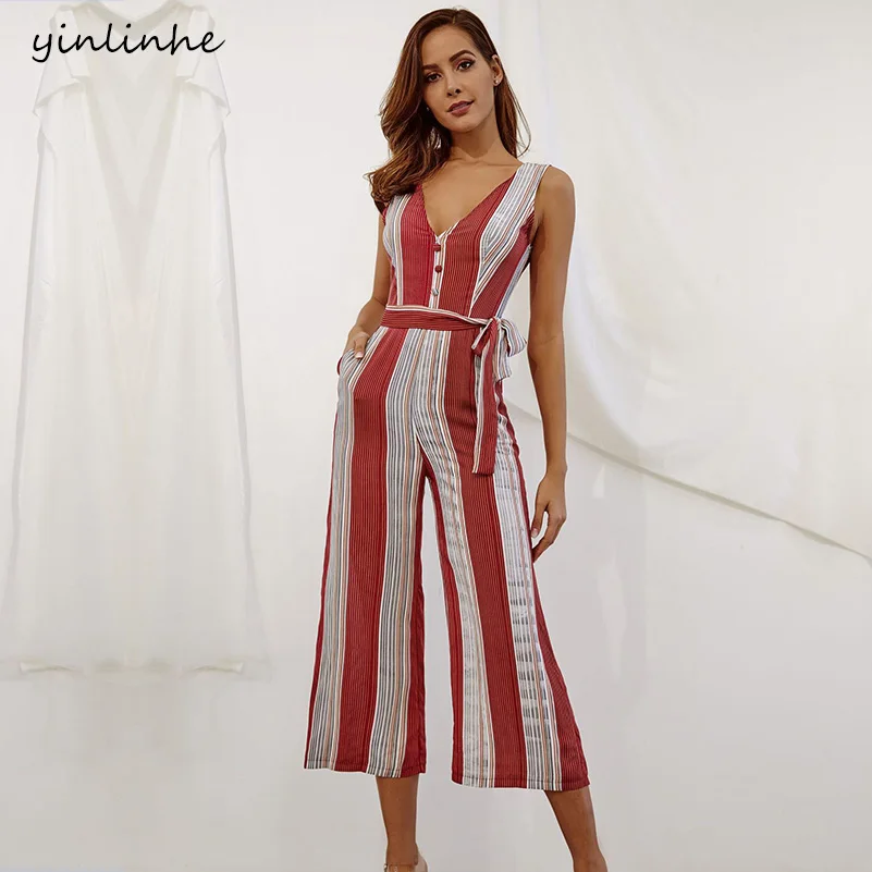 red striped jumpsuit