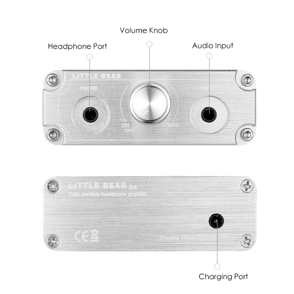 Nobsound Little bear B4 мини портативный стерео вакуумный ламповый усилитель для наушников HiFi перезаряжаемый усилитель