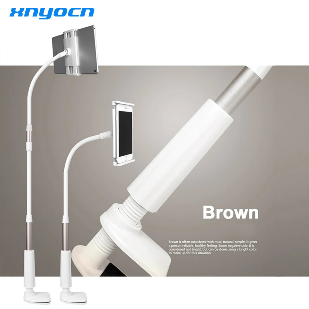 

Xnyocn Universal Flexible Long Arms Mobile Phone Holder Tablet Holder Desktop Bed Lazy Bracket Stand with 3.5 - 6 inches screen