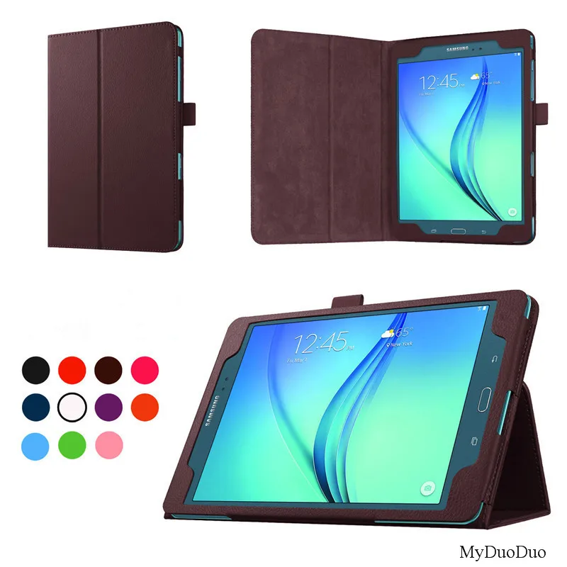 Чехол для планшета для samsung Galaxy Tab A T550 T555 SM-T550 9," Откидная подставка из искусственной кожи, умный чехол, защитная оболочка+ пленка+ стилус