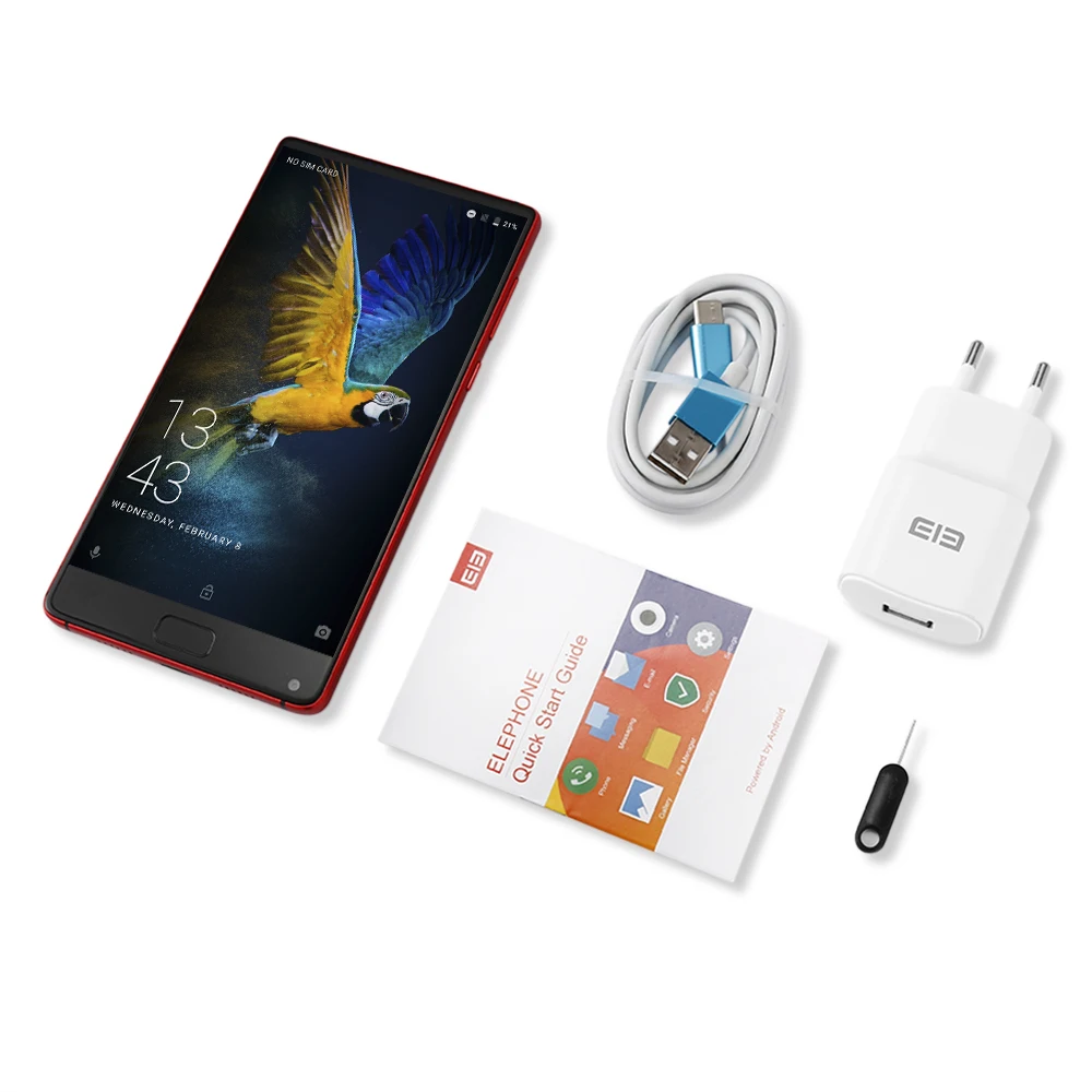 Смартфон Elephone S8 4G Android 7 1 6 0 дюймов 2K экран Deca Core 2 5 ГГц 4 Гб ОЗУ 64 ПЗУ МП задняя