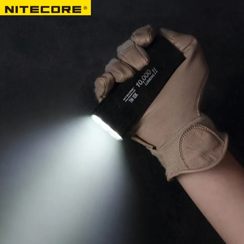 Миниатюрный перезаряжаемый светодиодный фонарик Nitecore TM10K 10000 люмен 6x встроенный