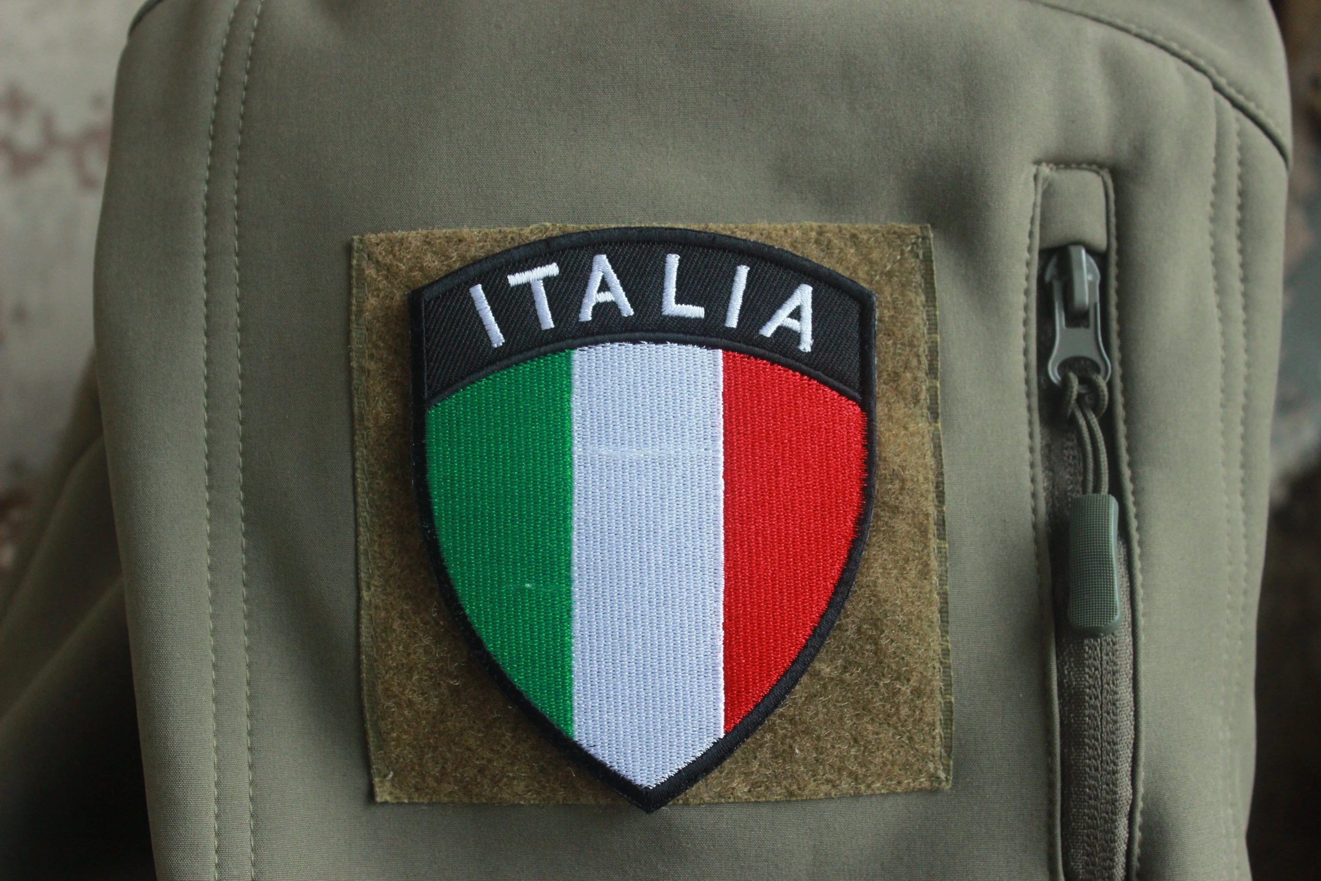 Patch Patch Embroidered Italian Flag Italy Thermoadhesive 7x5cm Backpack 