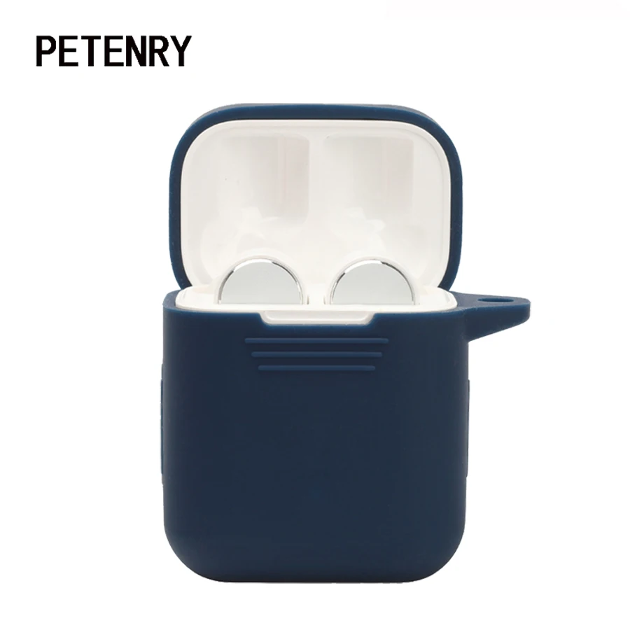 

For Airdots Case Silicone Cover Pouch Shell Protector for Xiaomi Airdots Pro TWS Bluetooth Headphones Protective Case with Hook